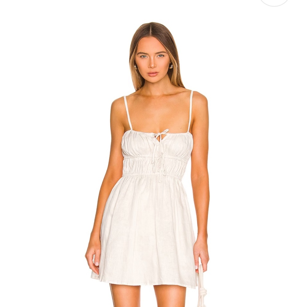 Faithfull The Brand Shivka Mini Dress White size 4